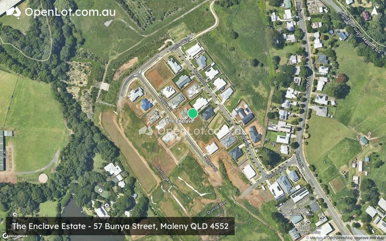 Satellite image for The Enclave Estate - 57 Bunya Street, Maleny QLD 4552