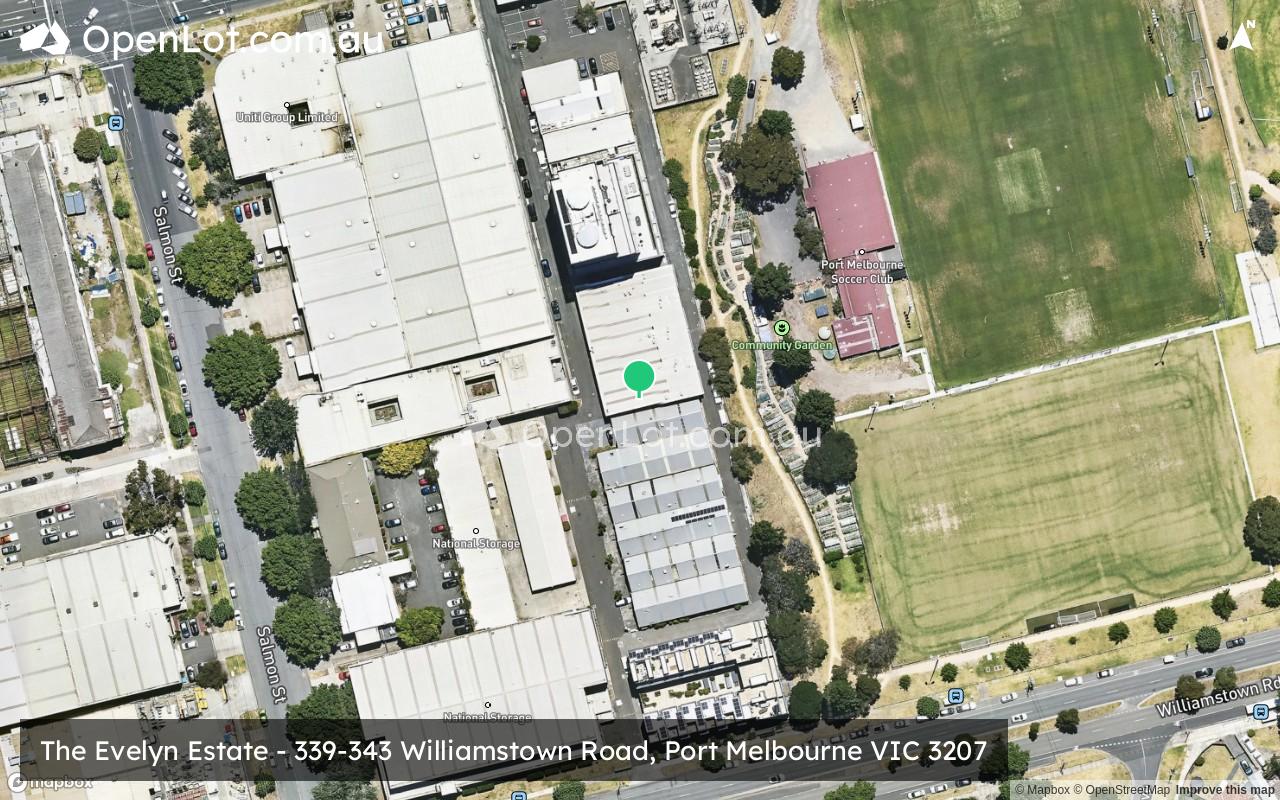 Satellite image for The Evelyn Estate - 339-343 Williamstown Road, Port Melbourne VIC 3207