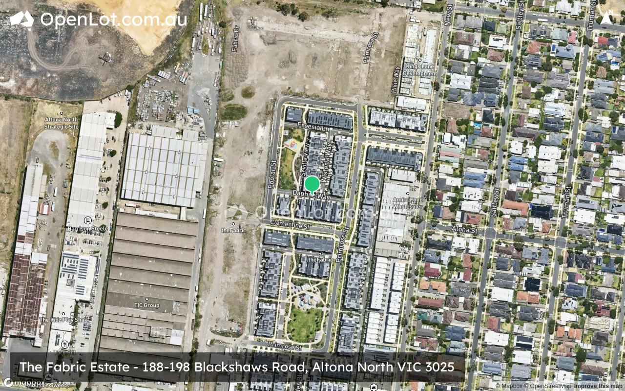 Satellite image for The Fabric Estate - 188-198 Blackshaws Road, Altona North VIC 3025