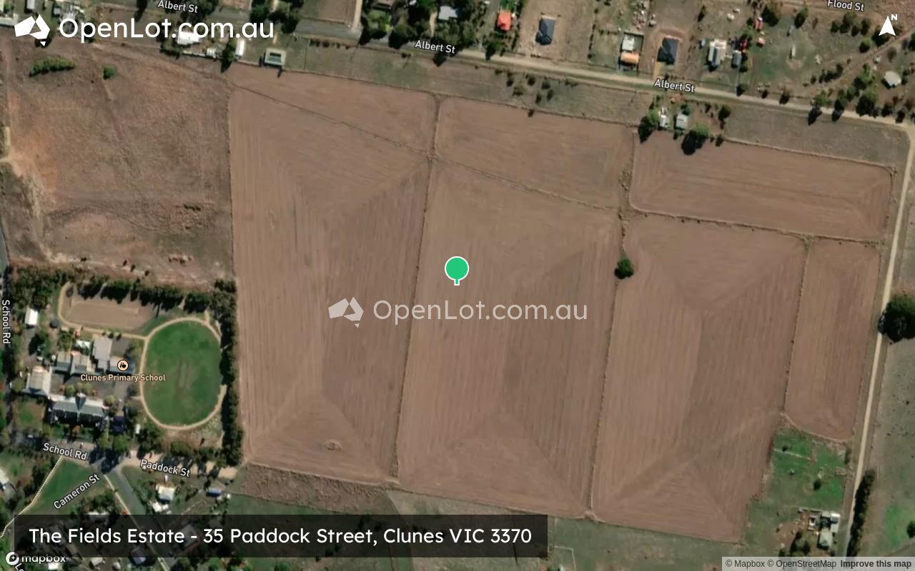 Satellite image for The Fields Estate - 35 Paddock Street, Clunes VIC 3370