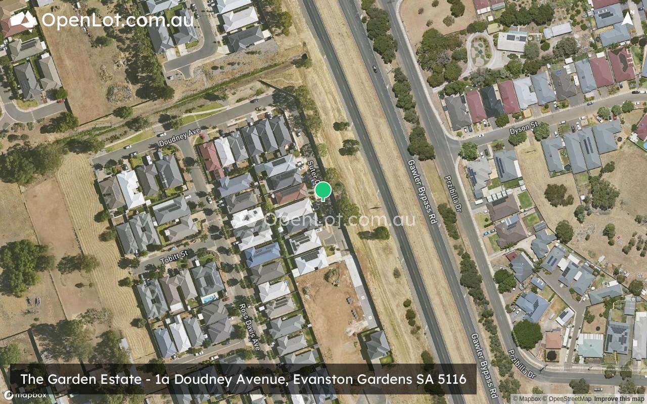 Satellite image for The Garden Estate - 1a Doudney Avenue, Evanston Gardens SA 5116