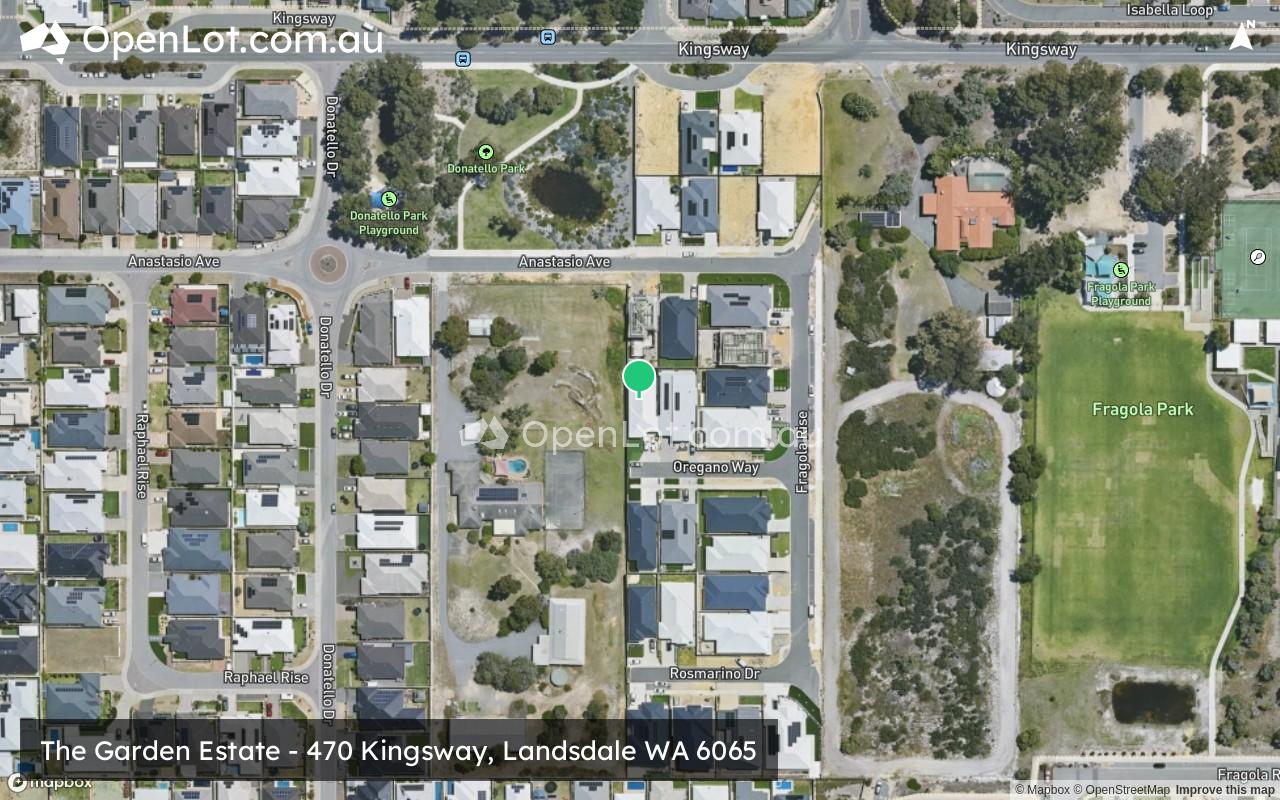Satellite image for The Garden Estate - 470 Kingsway, Landsdale WA 6065