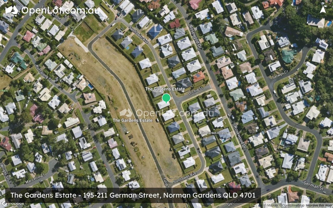 Satellite image for The Gardens Estate - 195-211 German Street, Norman Gardens QLD 4701