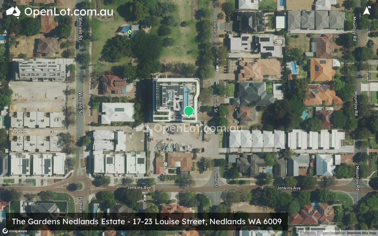Satellite image for The Gardens Nedlands Estate - 17-23 Louise Street, Nedlands WA 6009