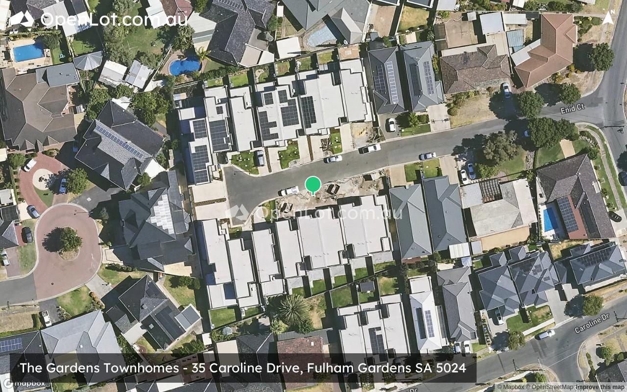 Satellite image for The Gardens Townhomes - 35 Caroline Drive, Fulham Gardens SA 5024