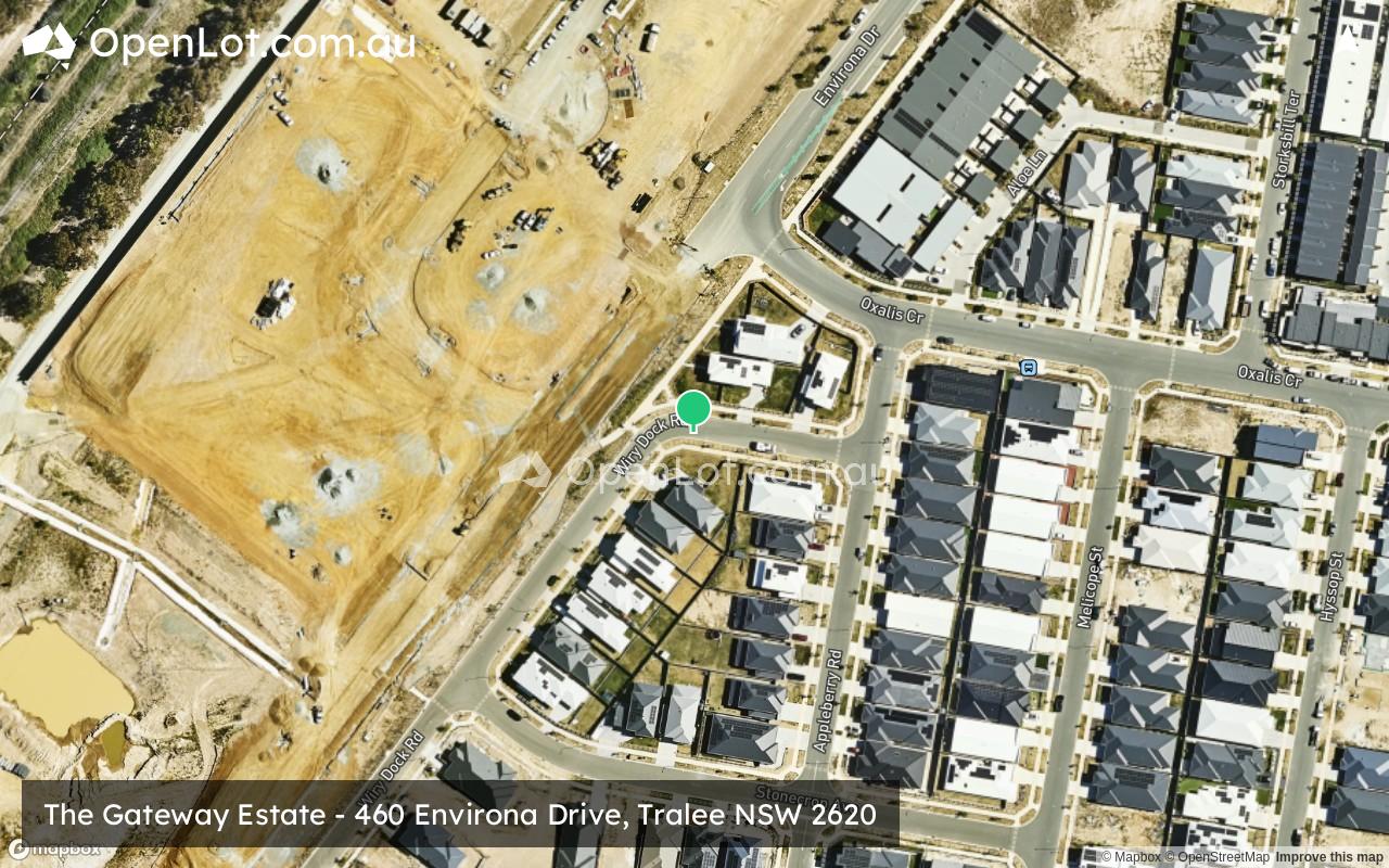 Satellite image for The Gateway Estate - 460 Environa Drive, Tralee NSW 2620