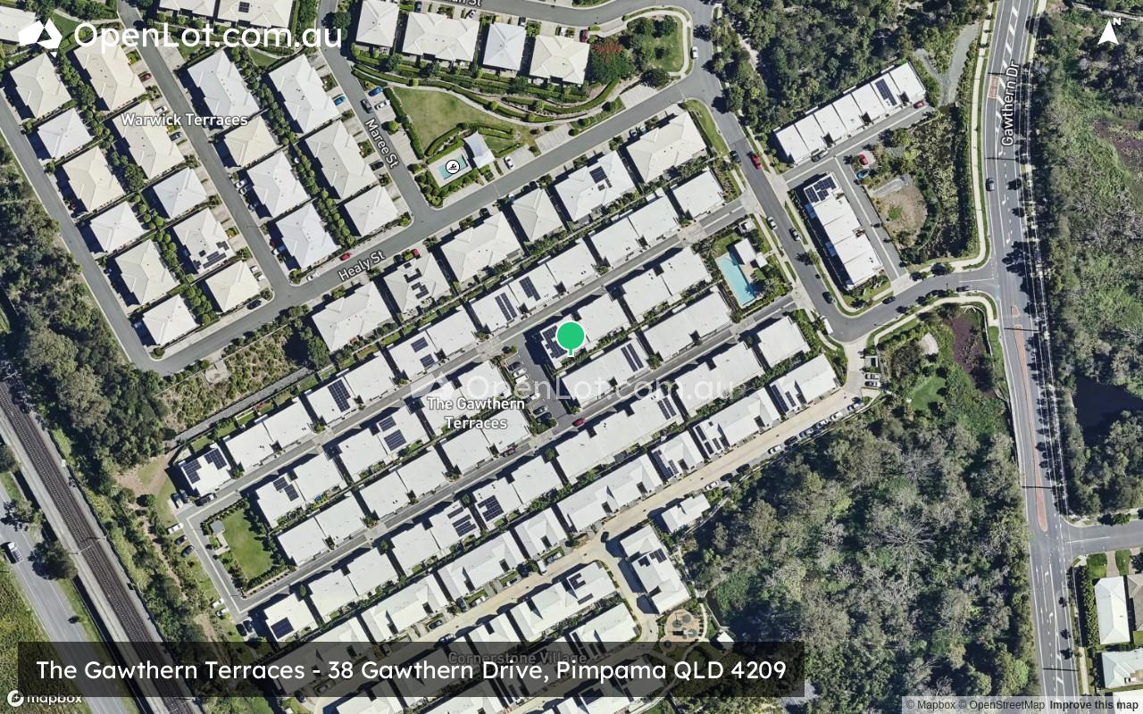 Satellite image for The Gawthern Terraces - 38 Gawthern Drive, Pimpama QLD 4209