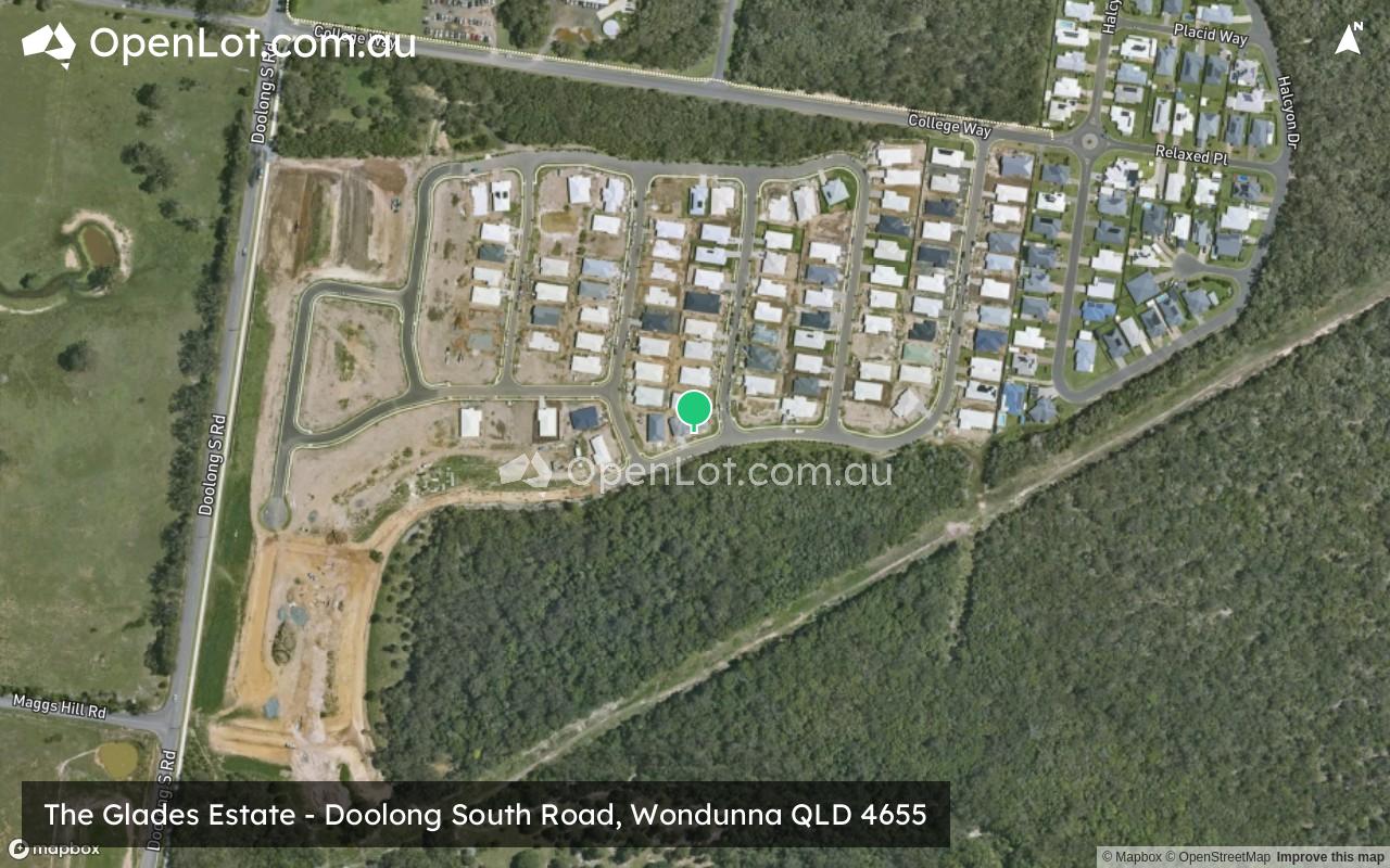 Satellite image for The Glades Estate - Doolong South Road, Wondunna QLD 4655