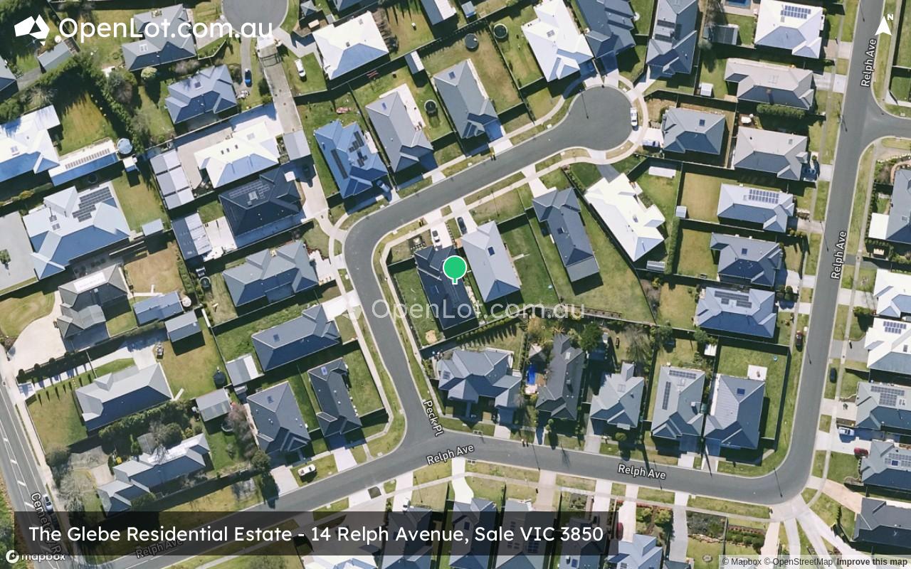 Satellite image for The Glebe Residential Estate - 14 Relph Avenue, Sale VIC 3850