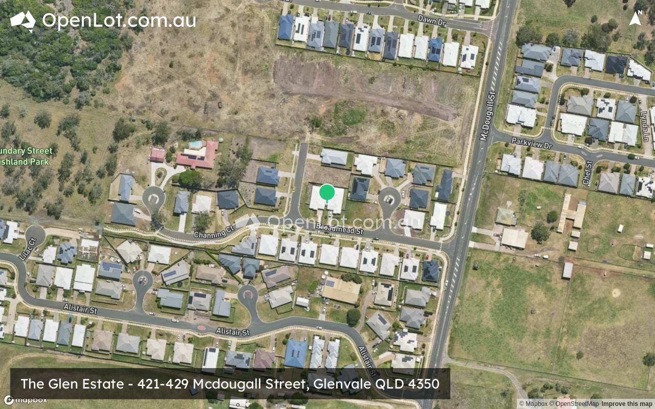 Satellite image for The Glen Estate - 421-429 Mcdougall Street, Glenvale QLD 4350
