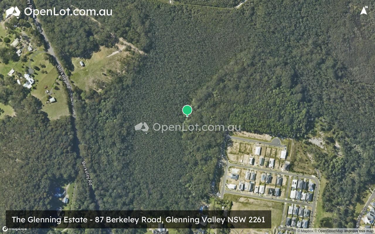 Satellite image for The Glenning Estate - 87 Berkeley Road, Glenning Valley NSW 2261