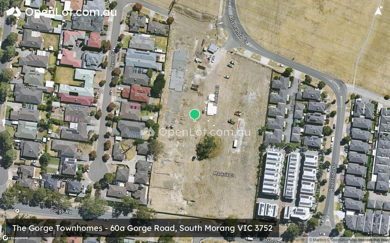 Satellite image for The Gorge Townhomes - 60a Gorge Road, South Morang VIC 3752