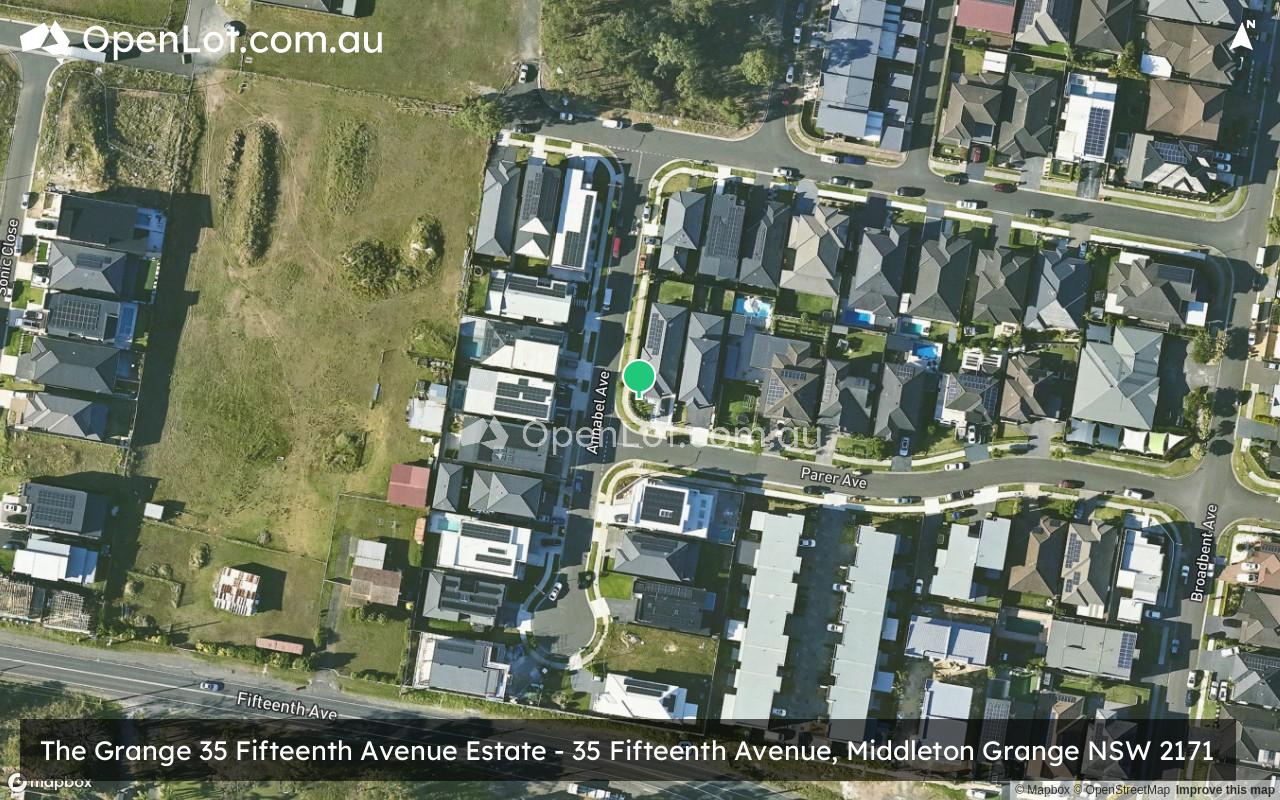 Satellite image for The Grange 35 Fifteenth Avenue Estate - 35 Fifteenth Avenue, Middleton Grange NSW 2171