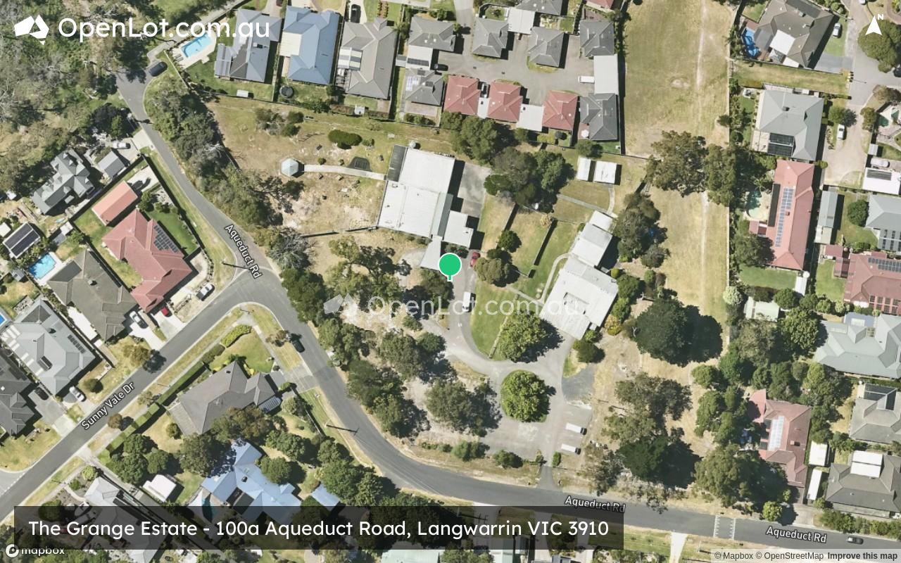 Satellite image for The Grange Estate - 100a Aqueduct Road, Langwarrin VIC 3910