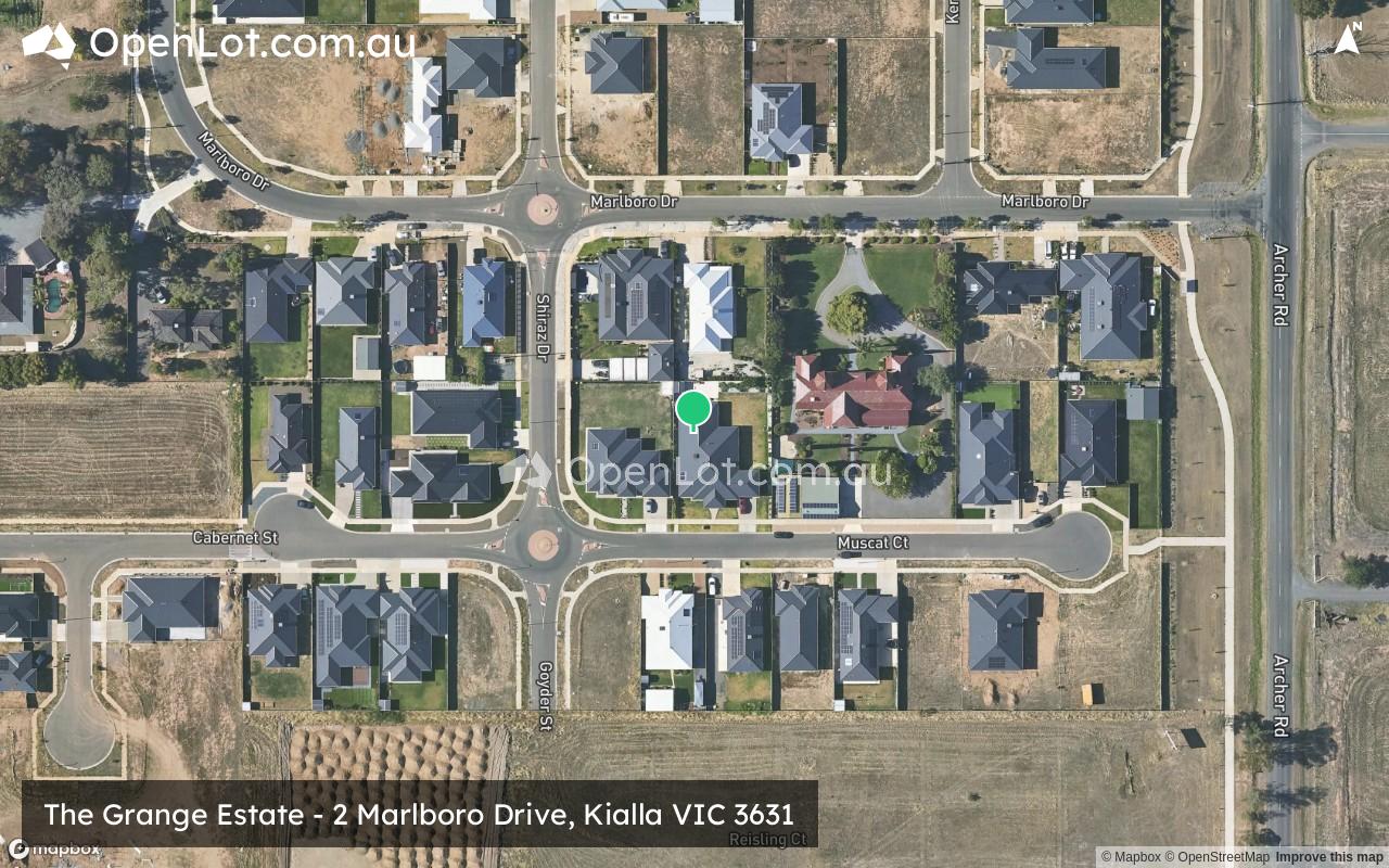 Satellite image for The Grange Estate - 2 Marlboro Drive, Kialla VIC 3631