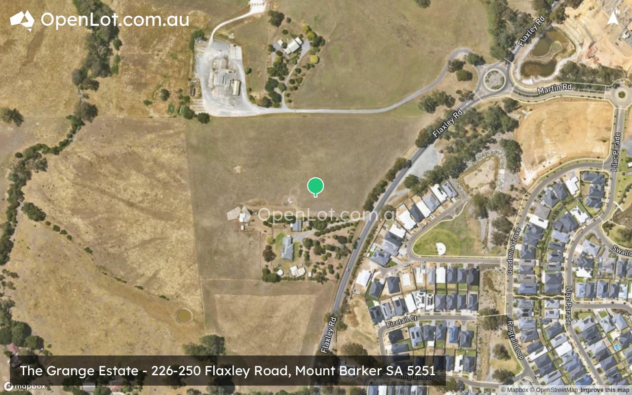 Satellite image for Barkervale Estate - 226-250 Flaxley Road, Mount Barker SA 5251
