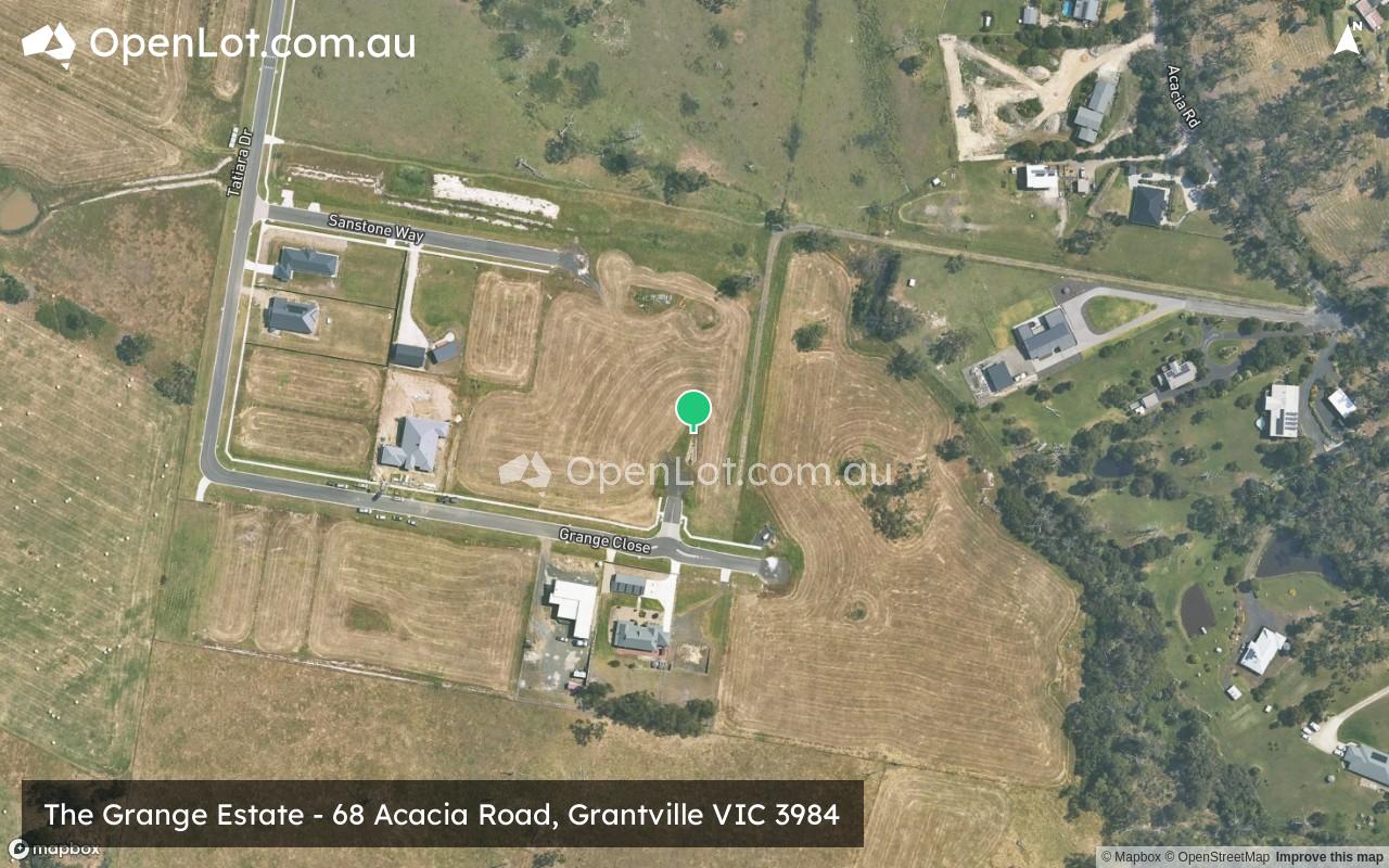 Satellite image for The Grange Estate - 68 Acacia Road, Grantville VIC 3984