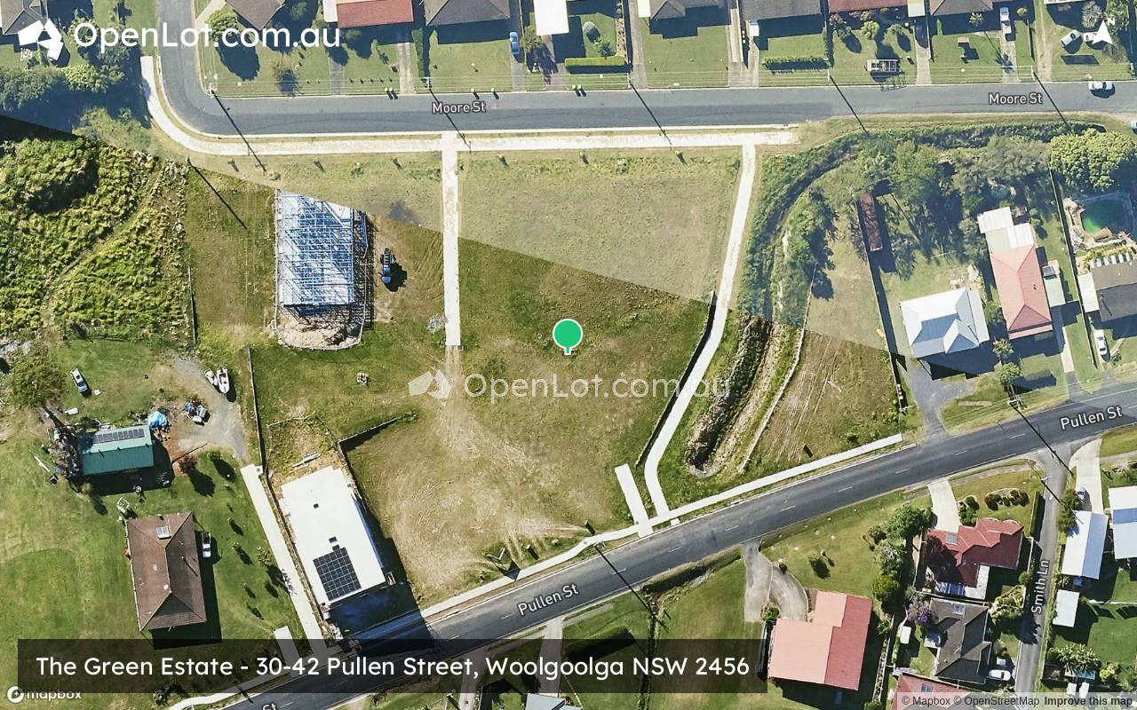 Satellite image for The Green Estate - 30-42 Pullen Street, Woolgoolga NSW 2456