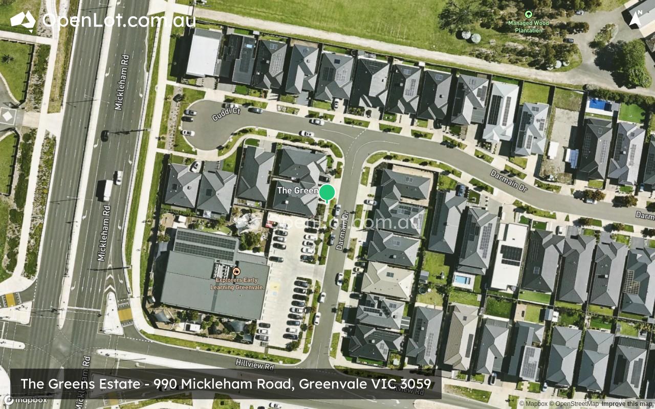 Satellite image for The Greens Estate - 990 Mickleham Road, Greenvale VIC 3059