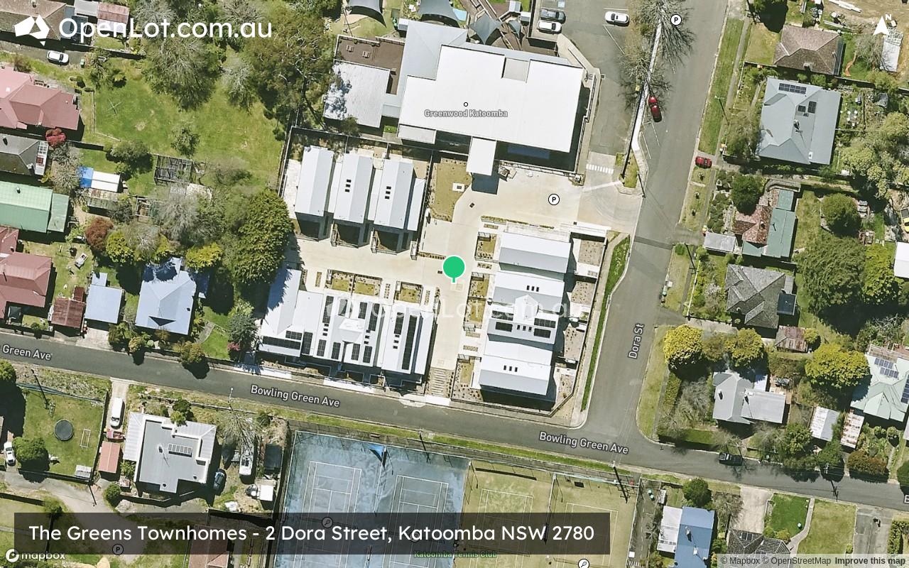 Satellite image for The Greens Townhomes - 2 Dora Street, Katoomba NSW 2780