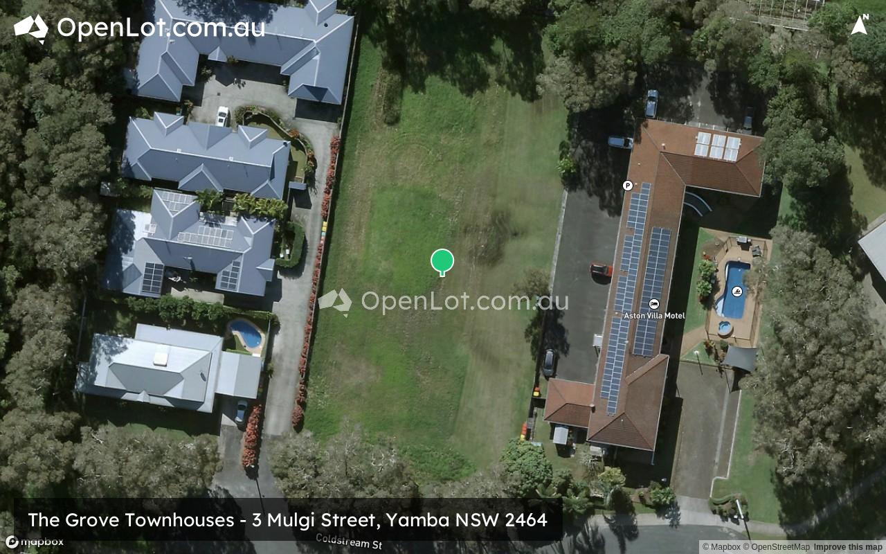 Satellite image for The Grove Townhouses - 3 Mulgi Street, Yamba NSW 2464