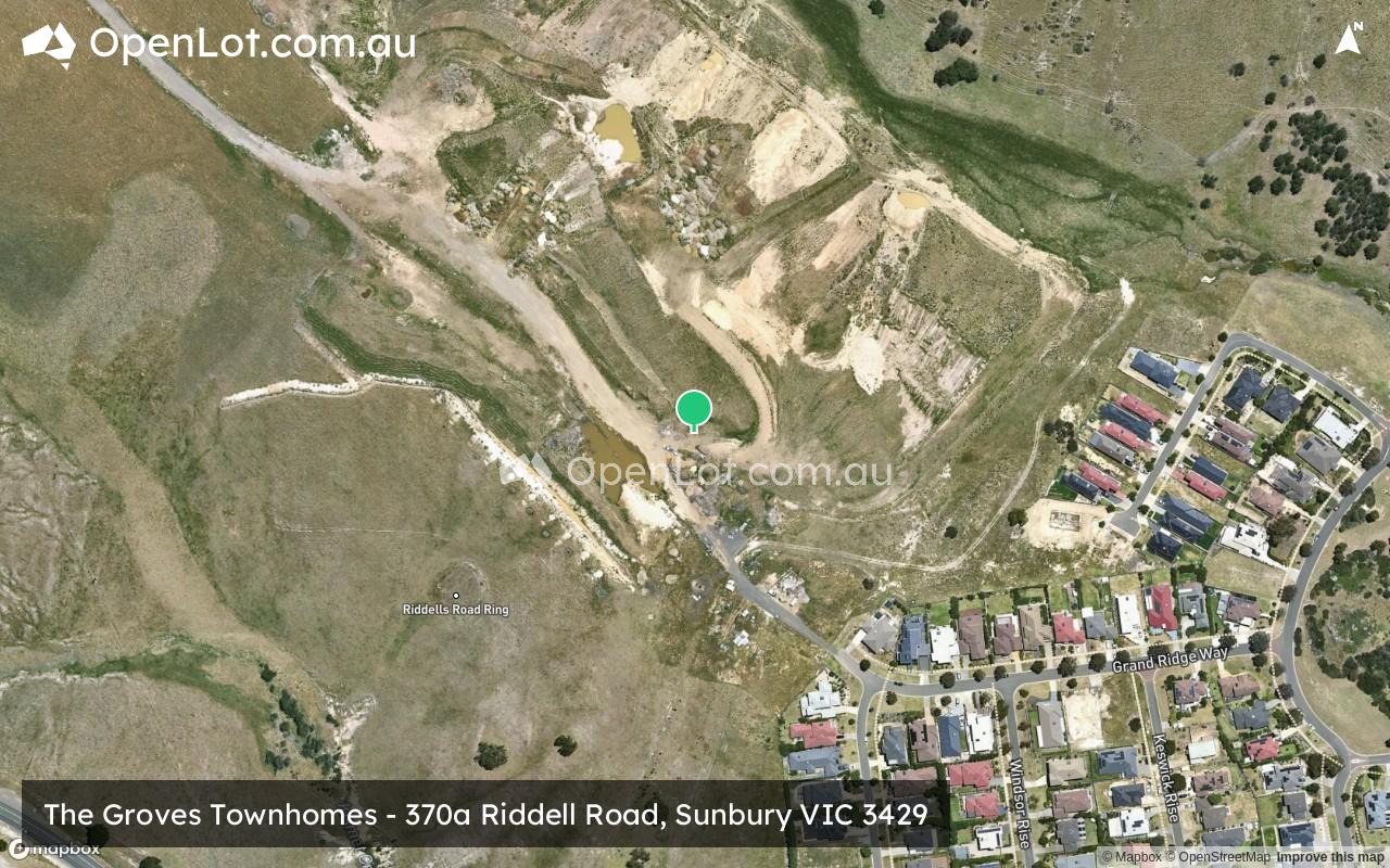 Satellite image for The Groves Townhomes - 370a Riddell Road, Sunbury VIC 3429
