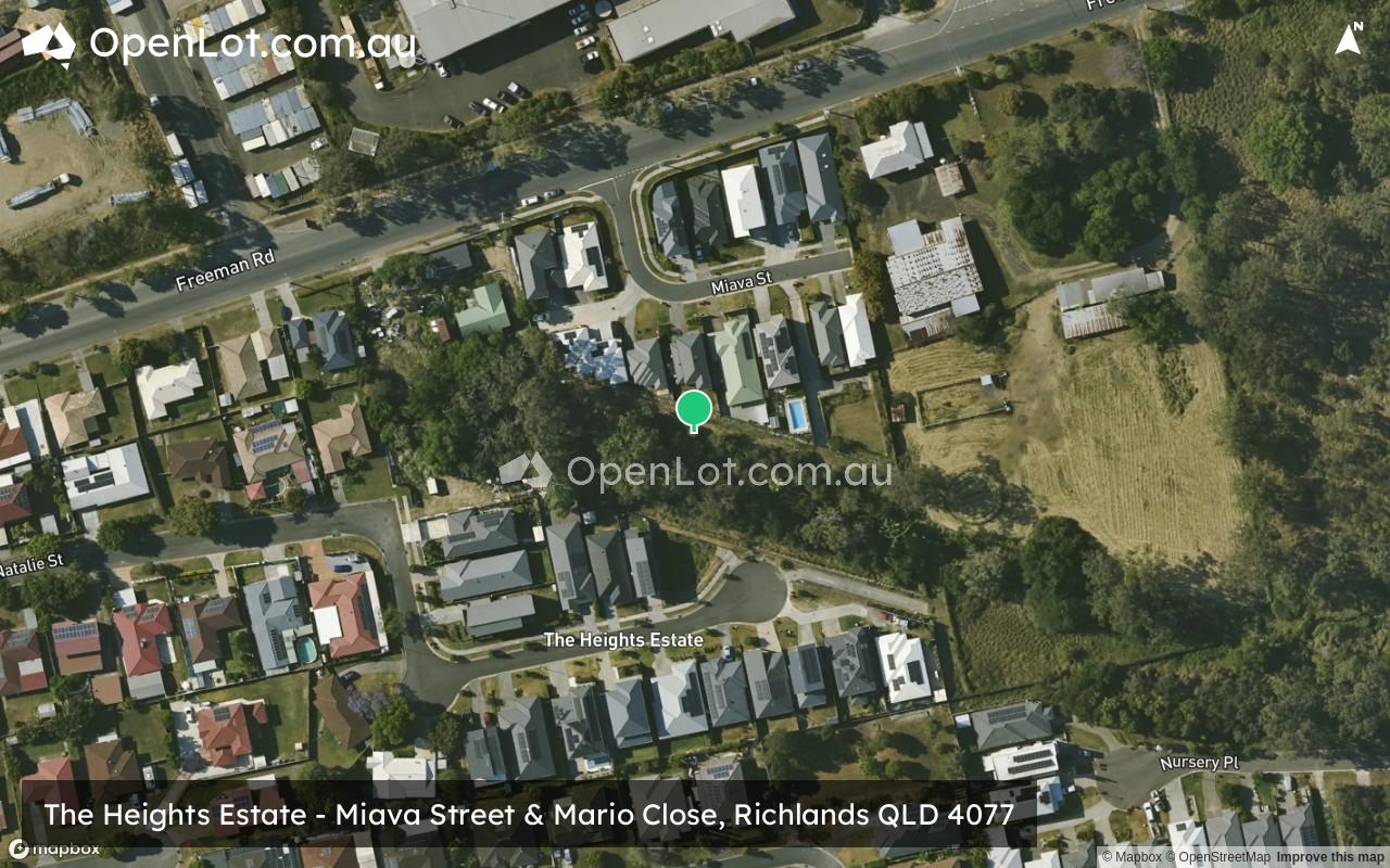 Satellite image for The Heights Estate - Miava Street & Mario Close, Richlands QLD 4077