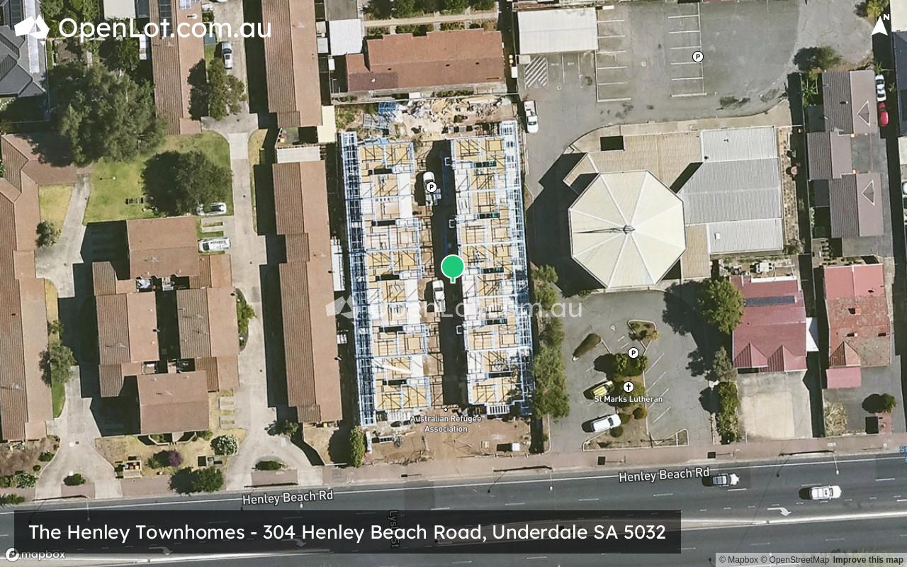 Satellite image for The Henley Townhomes - 304 Henley Beach Road, Underdale SA 5032