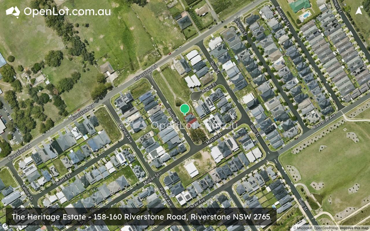 Satellite image for The Heritage Estate - 158-160 Riverstone Road, Riverstone NSW 2765