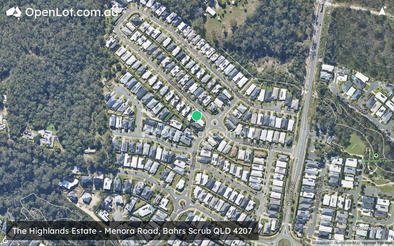 Satellite image for The Highlands Estate - Menora Road, Bahrs Scrub QLD 4207