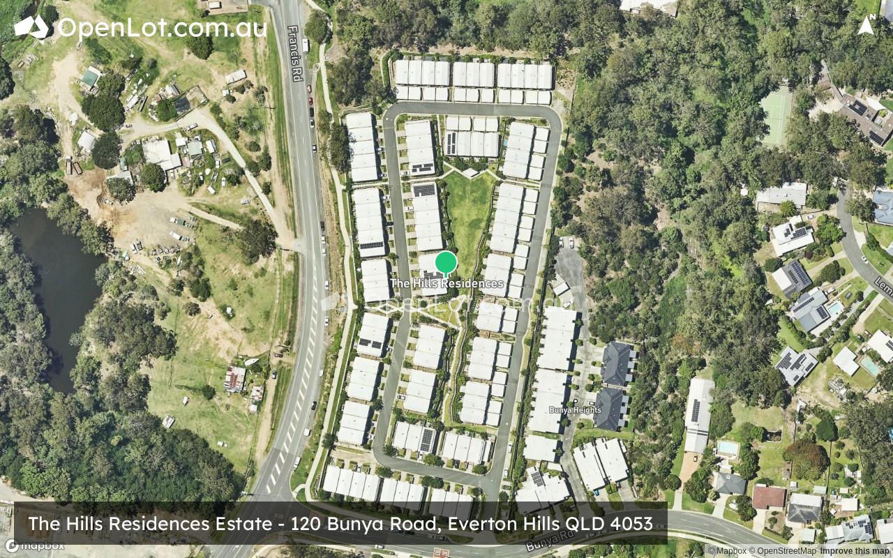 Satellite image for The Hills Residences Estate - 120 Bunya Road, Everton Hills QLD 4053