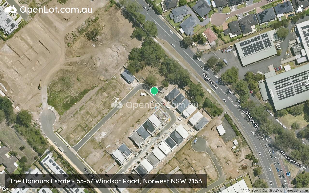 Satellite image for The Honours Estate - 65-67 Windsor Road, Norwest NSW 2153