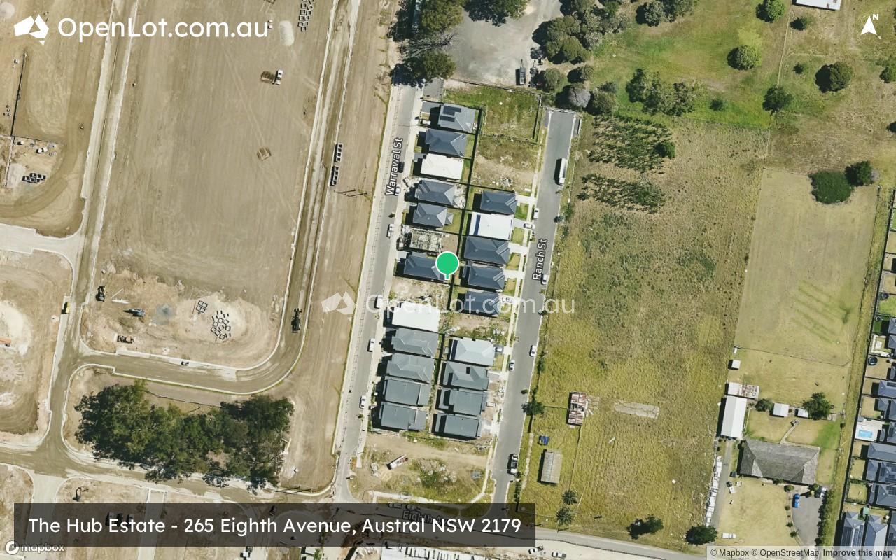 Satellite image for The Hub Estate - 265 Eighth Avenue, Austral NSW 2179