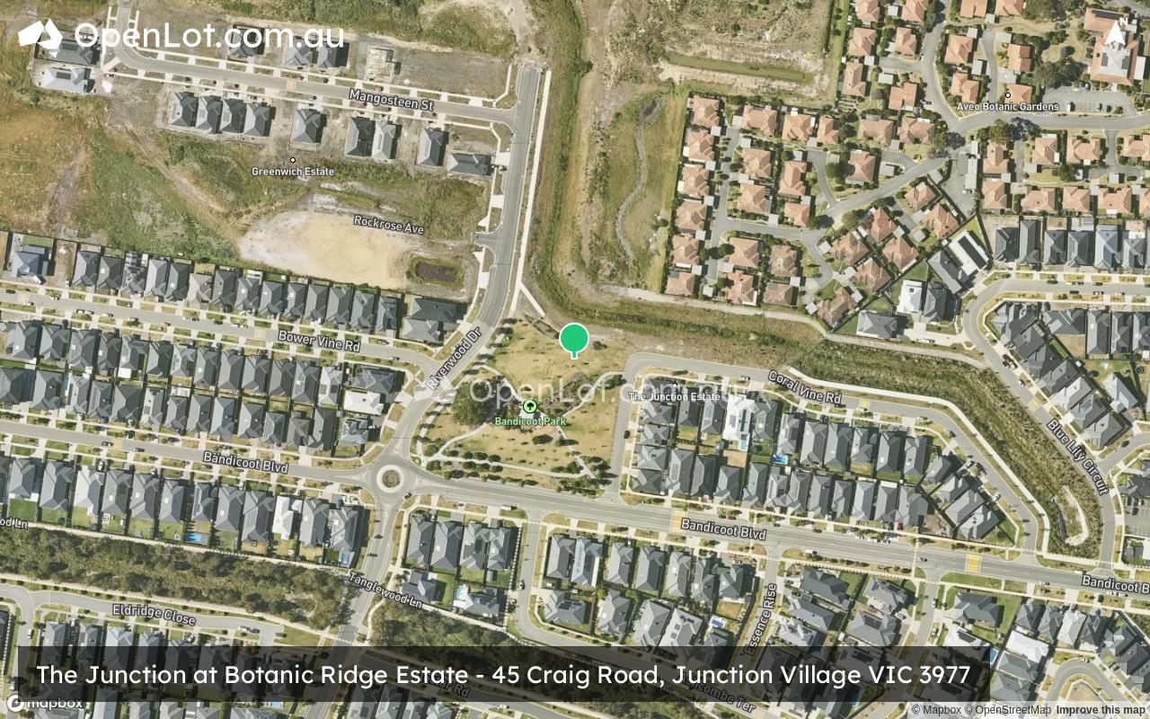Satellite image for The Junction at Botanic Ridge Estate - 45 Craig Road, Junction Village VIC 3977