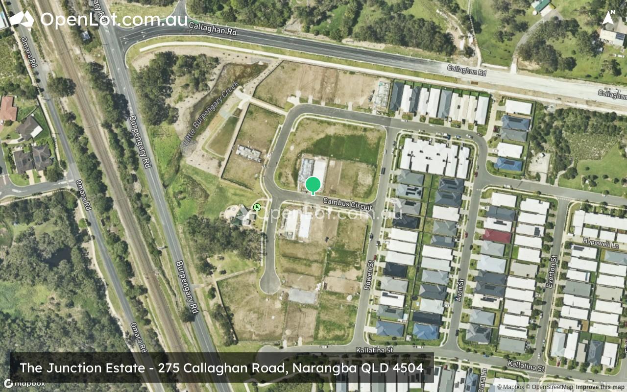 Satellite image for The Junction Estate - 275 Callaghan Road, Narangba QLD 4504