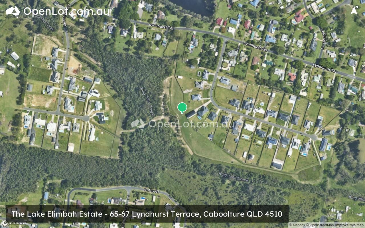 Satellite image for The Lake Elimbah Estate - 65-67 Lyndhurst Terrace, Caboolture QLD 4510