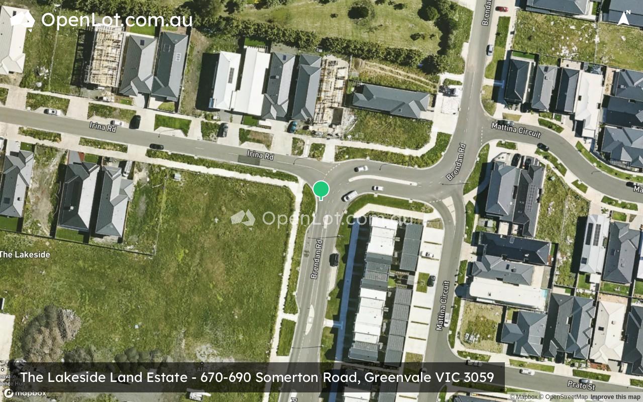 Satellite image for The Lakeside Land Estate - 670-690 Somerton Road, Greenvale VIC 3059