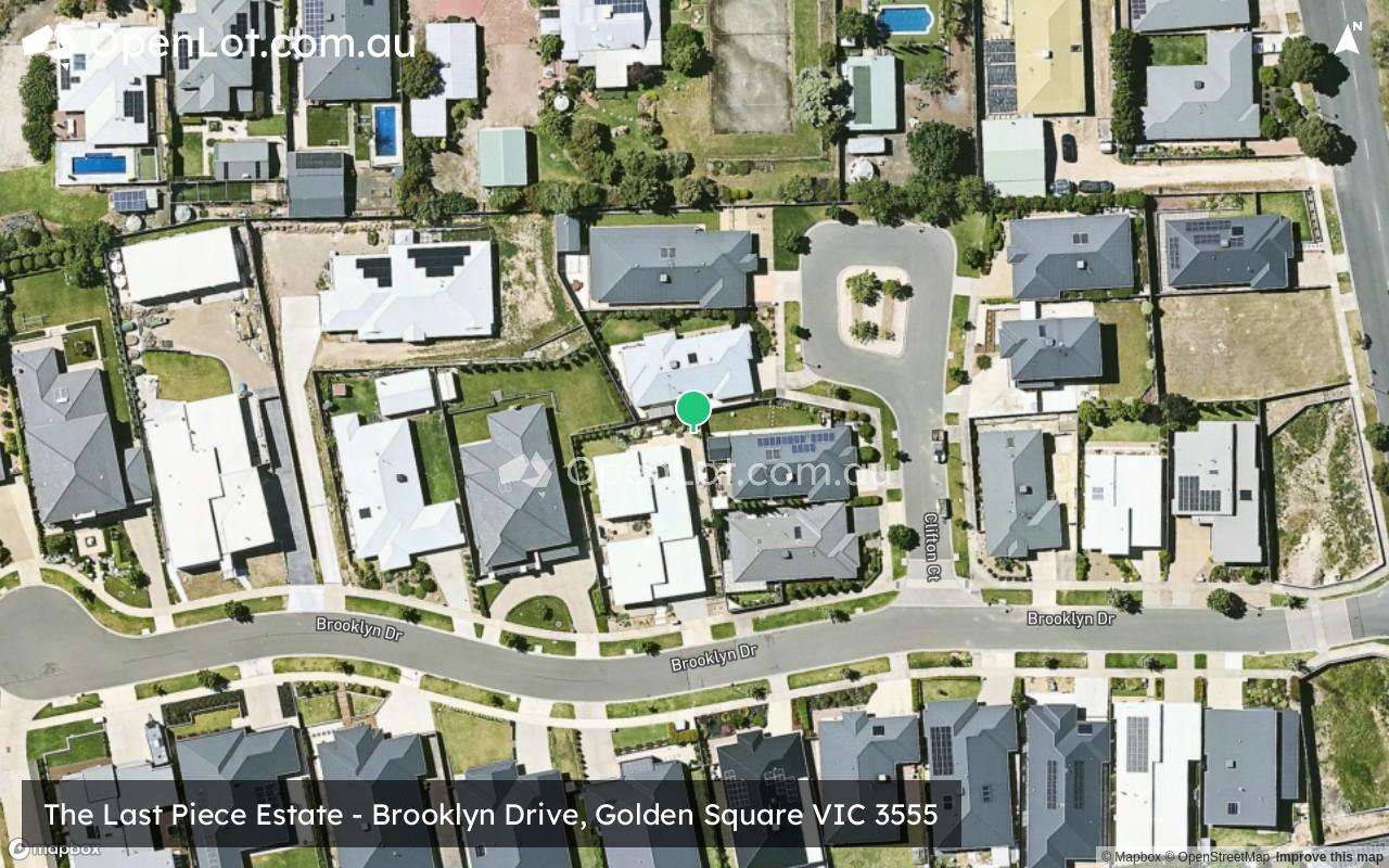 Satellite image for The Last Piece Estate - Brooklyn Drive, Golden Square VIC 3555