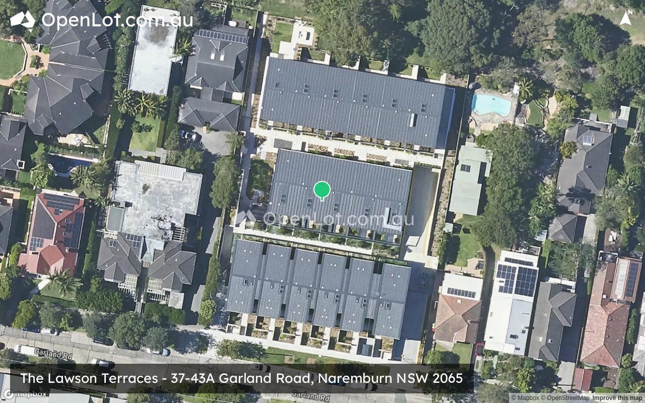 Satellite image for The Lawson Terraces - 37-43A Garland Road, Naremburn NSW 2065