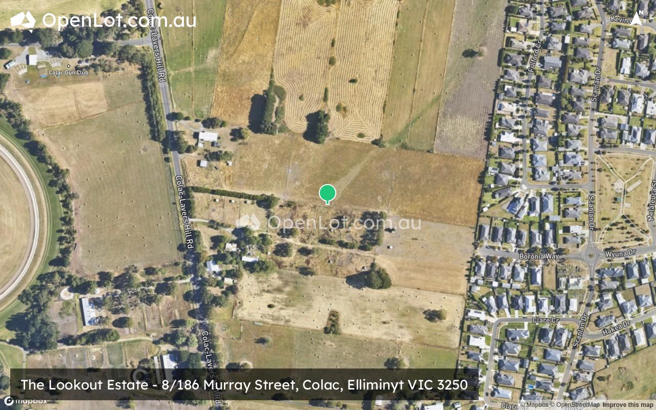 Satellite image for The Lookout Estate - 85 Colac-Lavers Hill Road, Elliminyt VIC 3250