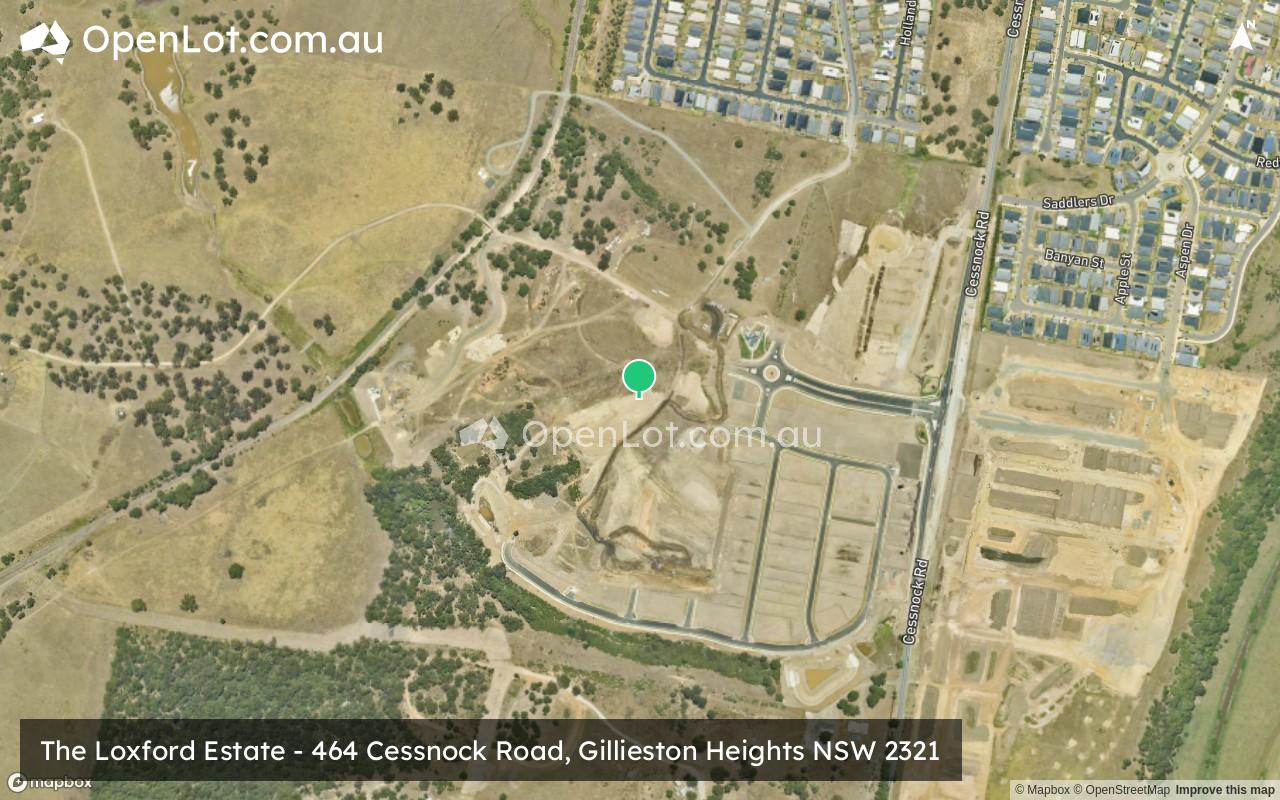 Satellite image for The Loxford Estate - 464 Cessnock Road, Gillieston Heights NSW 2321
