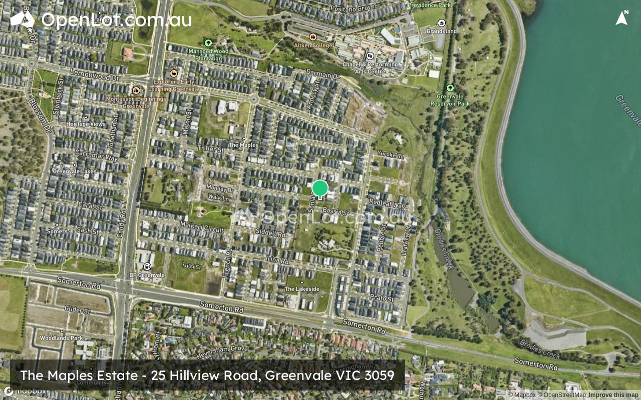 Satellite image for The Maples Estate - 25 Hillview Road, Greenvale VIC 3059