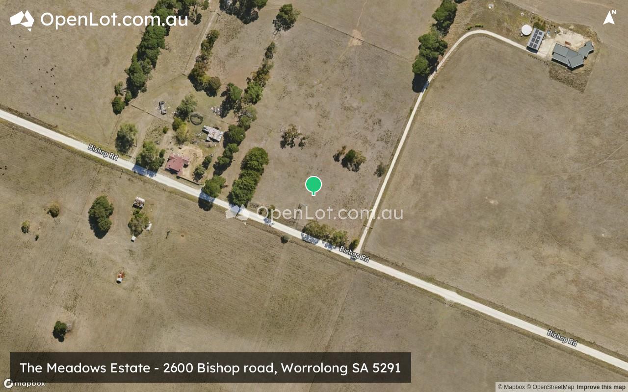 Satellite image for The Meadows Estate - 2600 Bishop road, Worrolong SA 5291