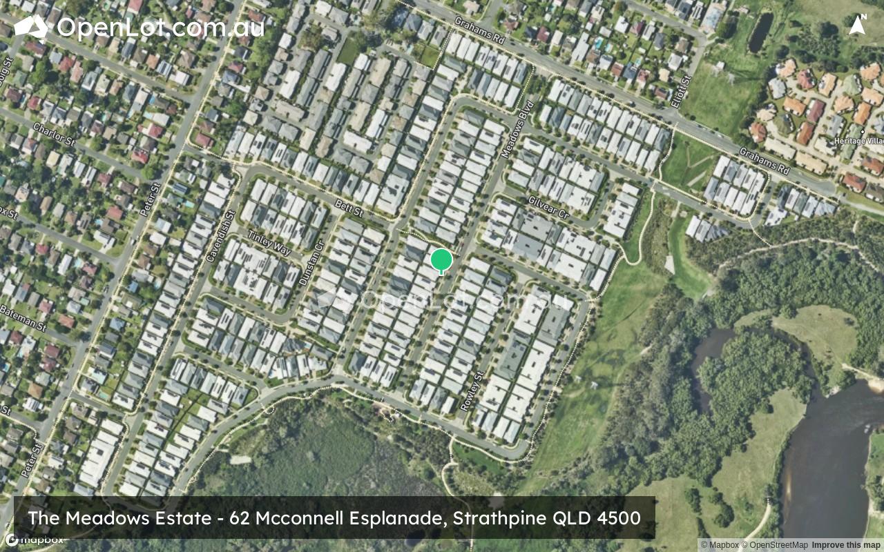 Satellite image for The Meadows Estate - 62 Mcconnell Esplanade, Strathpine QLD 4500