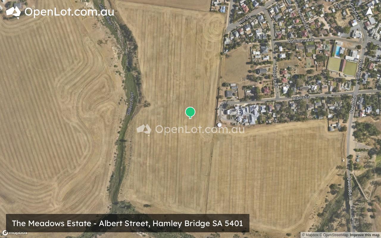 Satellite image for The Meadows Estate - Albert Street, Hamley Bridge SA 5401