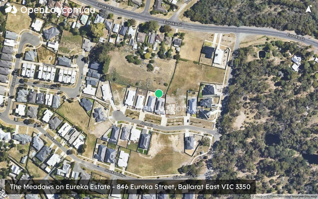Satellite image for The Meadows on Eureka Estate - 846 Eureka Street, Ballarat East VIC 3350