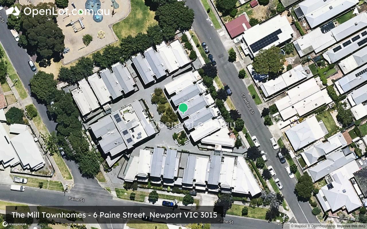 Satellite image for The Mill Townhomes - 6 Paine Street, Newport VIC 3015