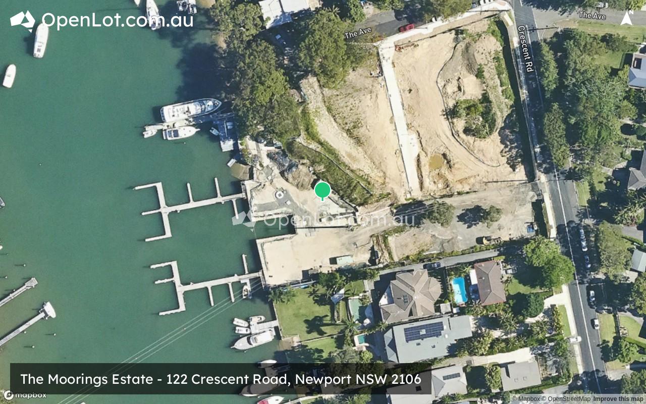 Satellite image for The Moorings Estate - 122 Crescent Road, Newport NSW 2106