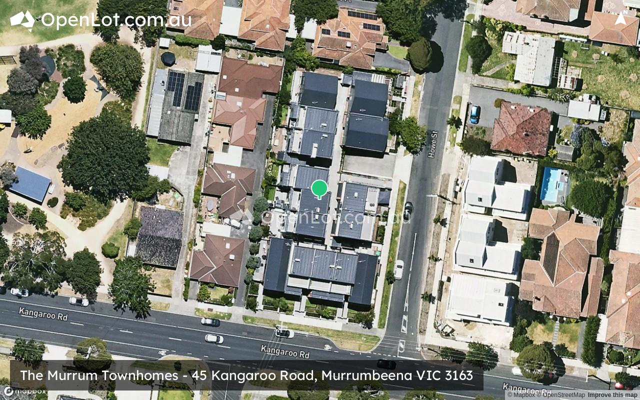 Satellite image for The Murrum Townhomes - 45 Kangaroo Road, Murrumbeena VIC 3163