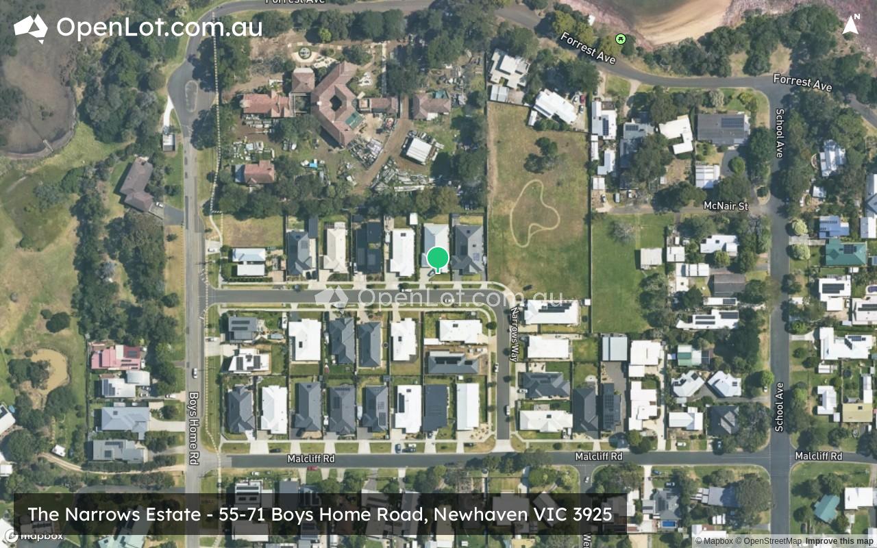 Satellite image for The Narrows Estate - 55-71 Boys Home Road, Newhaven VIC 3925